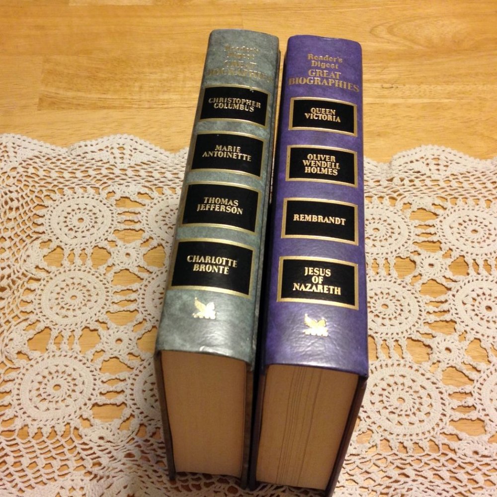 Vintage Reader's Digest Great Biographies home decor Bundle